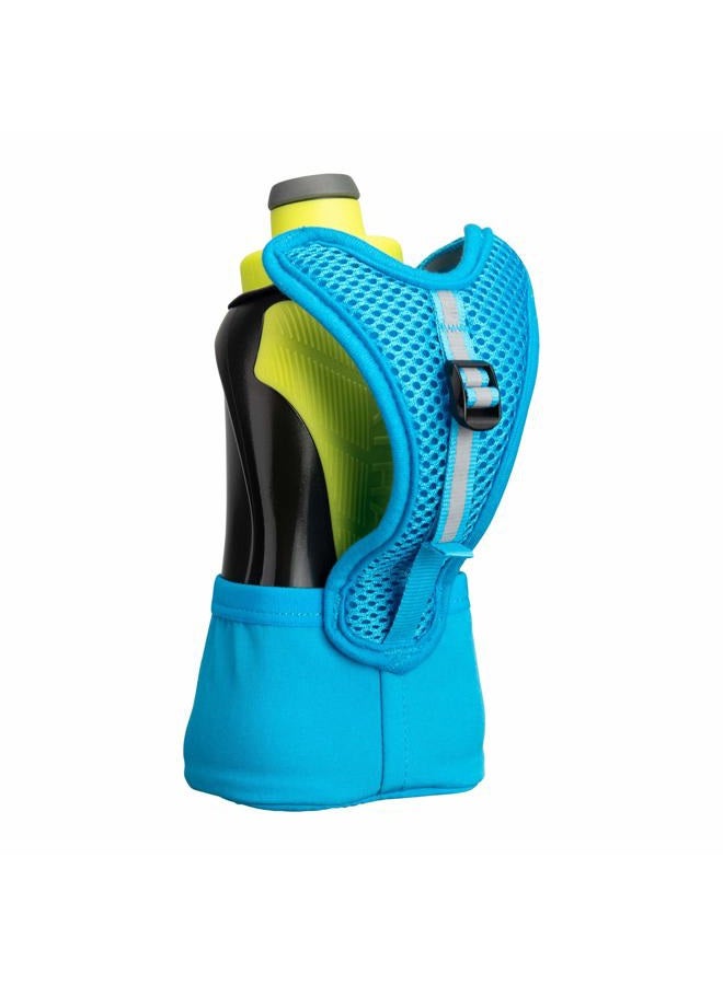 NATHAN Running Handheld Quick Squeeze. No-Grip Adjustable Hand Strap. 12oz / 18oz / Insulated. Reflective Hydration Water Bottle. (12oz, Lime/Black) - Image 2