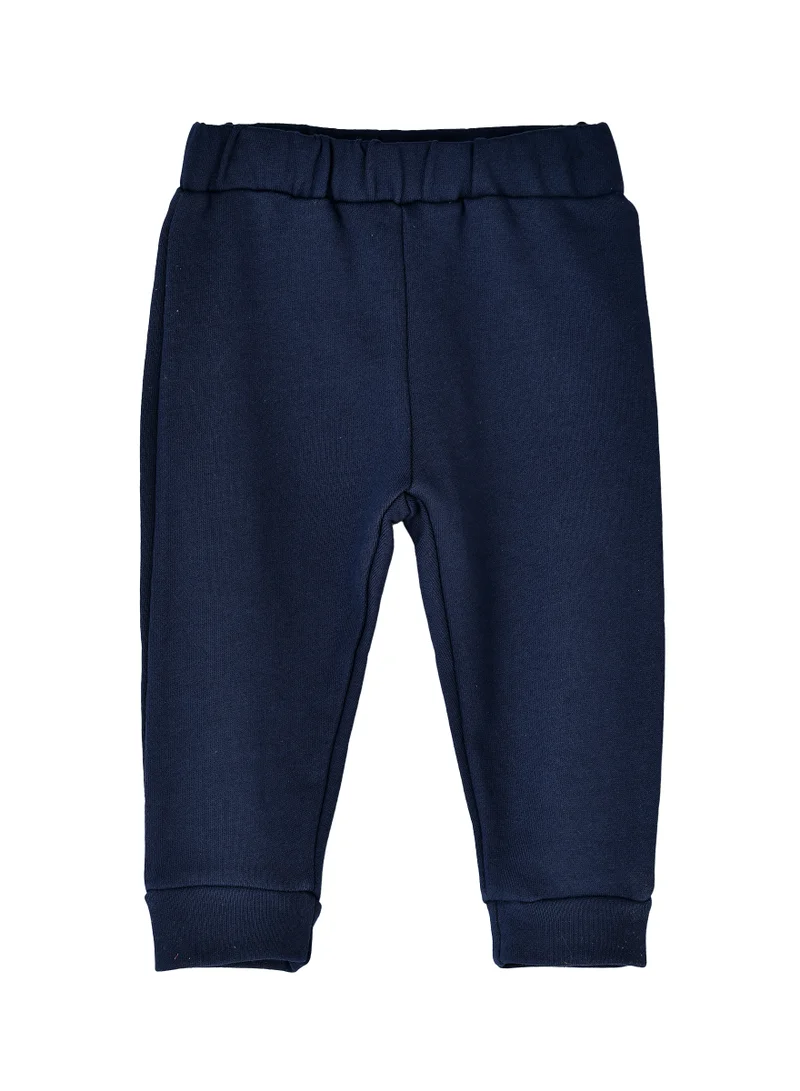 JAM Boys Solid Navy Blue Jogger Pants