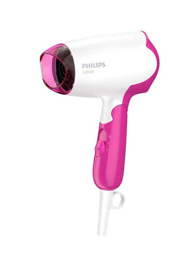 Philips Drycare Essential Hair Dryer BHD003/03, 2 Years Warranty Pink/White - Image 1