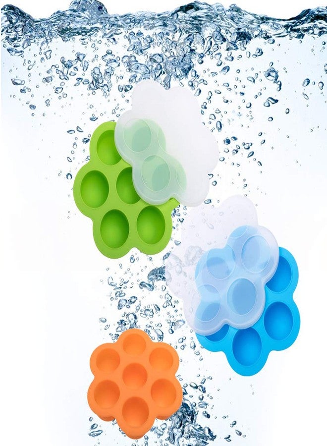 Skingwa Silicone Egg Bites Molds with Lid for Instant Pot, 2 Packs (For 3qt (6.3"x6.3"x1.6"), Blue+Green) - Image 5