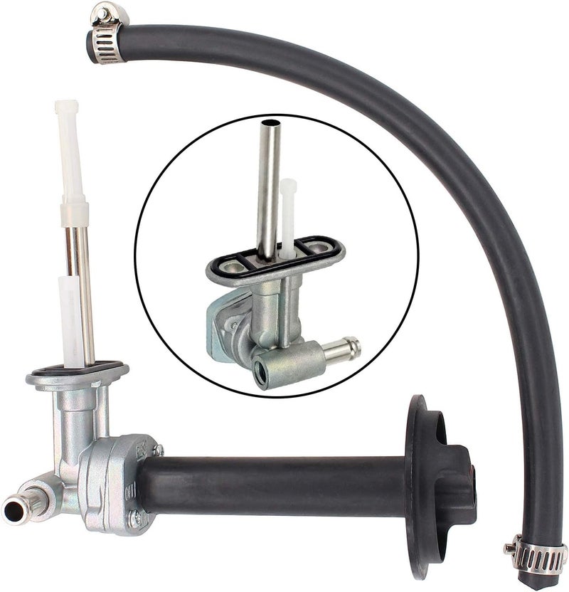 Earlyred Fuel Petcock Switch Valve with Lever Screw for Yamaha Kodiak Grizzly 400 450 YFM400FA YFM450FA YFM400 YFM450 2WD 4WD Fuel Tank Shutoff Valve Lines Parts 5GH-24500-10-00 ‎1NS-F4524-00-00 - Image 3