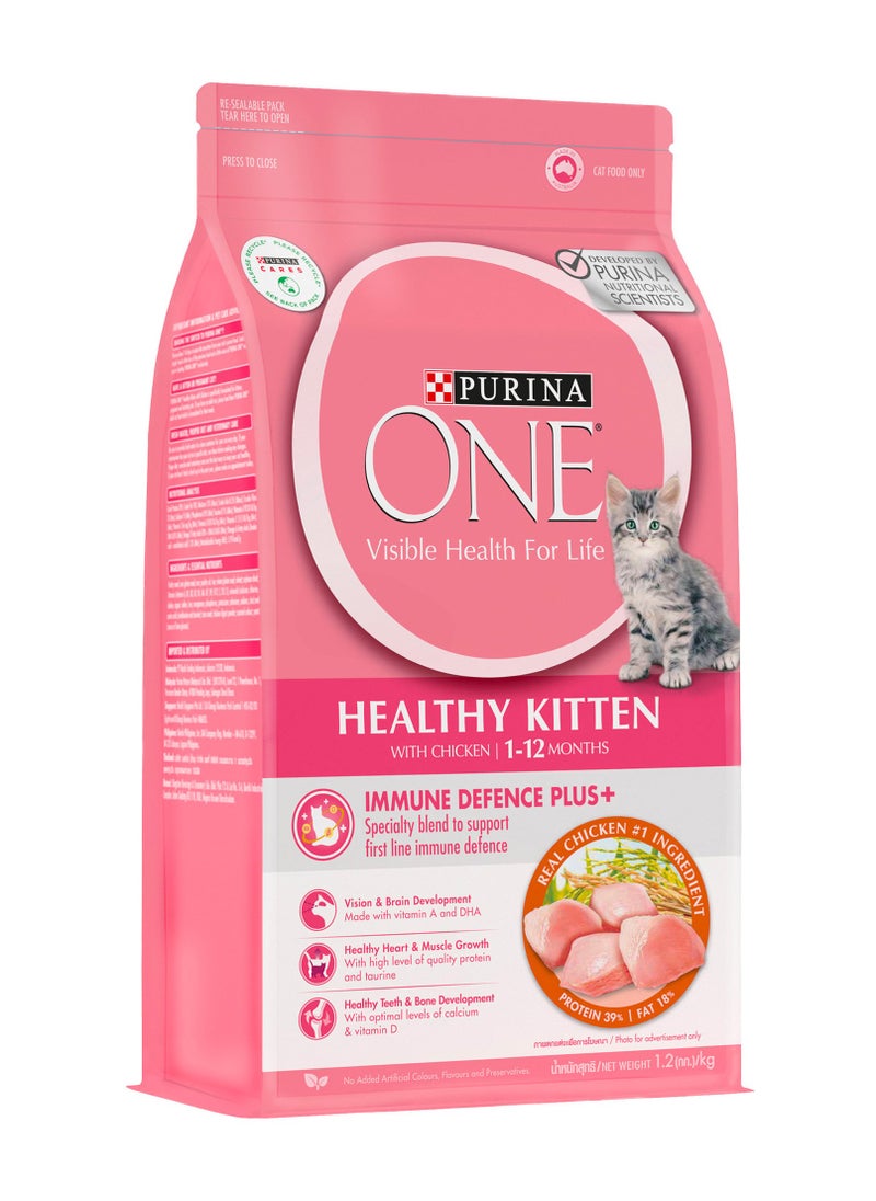 Purina ONE - Healthy Kitten with Chicken 1.2 kg - Image 1