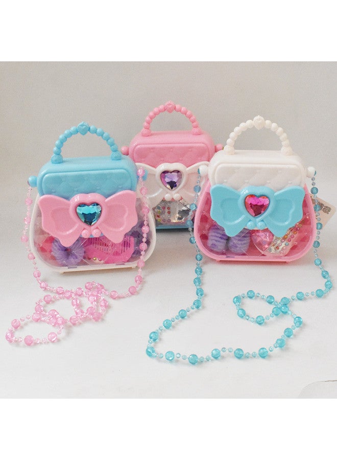Direct Girls Play House Toy Jewelry Box Simulation Cosmetics Comb Tool Handbag Storage Toys-Color:0038 Jewelry Tote Bag Random One  - Image 1