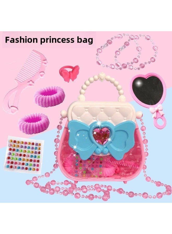 Direct Girls Play House Toy Jewelry Box Simulation Cosmetics Comb Tool Handbag Storage Toys-Color:0038 Jewelry Tote Bag Random One  - Image 3