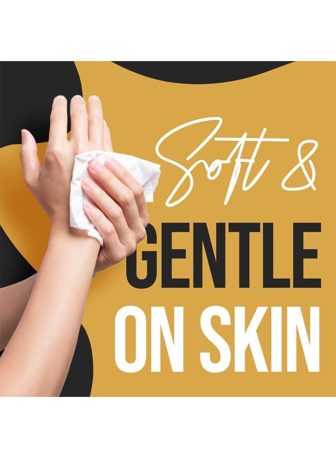 NICE Touch مناديل وجه 1 طبقة 5000 ورقة، 10 عبوات من 500 ورقة - تحتوي على 5000 مناديل فاخرة، ناعمة وامتصاصها جيد، مناسبة لجميع أنواع البشرة - Image 4