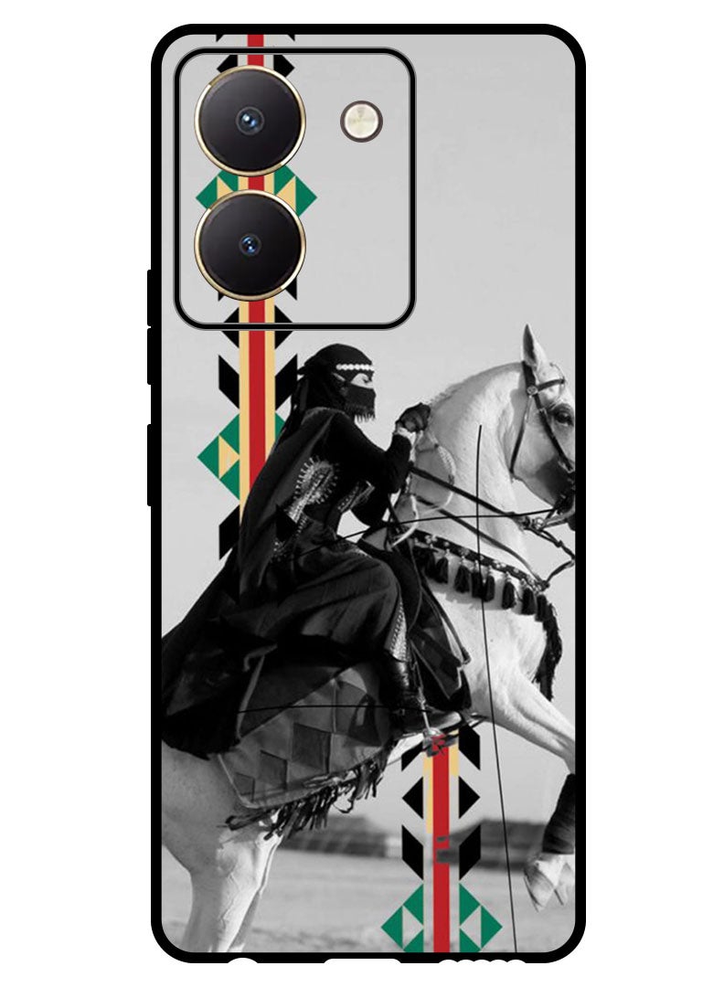 Theodor Protective Case Anti Scratch Shock Proof Bumper Cover For Vivo Y27s Horse riding - Image 1