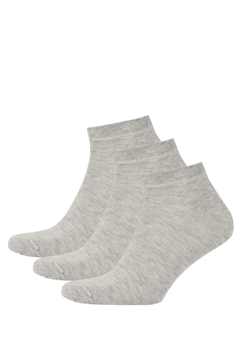 Defacto Defacto Fit Men's Cotton 3 Pack Short Socks