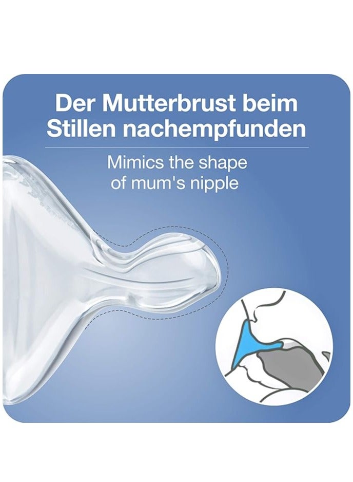 نوك زجاجة أطفال من نوك، من 6 إلى 18 شهرًا، مضادة للمغص، حلمة سيليكون، خالية من البيسفينول أ، تتلقى الخشب أو الطنين (يختلف التصميم)، 300 مل - Image 5
