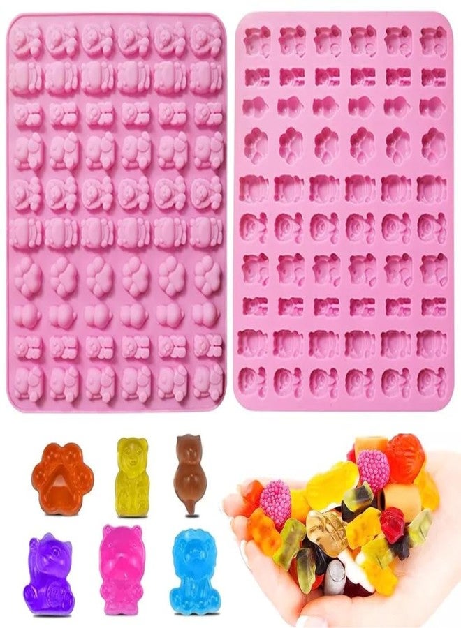 Skytail Animal Silicone Gummy Mould for DIY Home Baking Chocolate Candy Jungle Theme Cake Decoration Cupcake Topper Gummy Jelly Jello Ice Cube Tray Cookie Dessert Party Clay Wax Resin Keychain Mold - Image 1