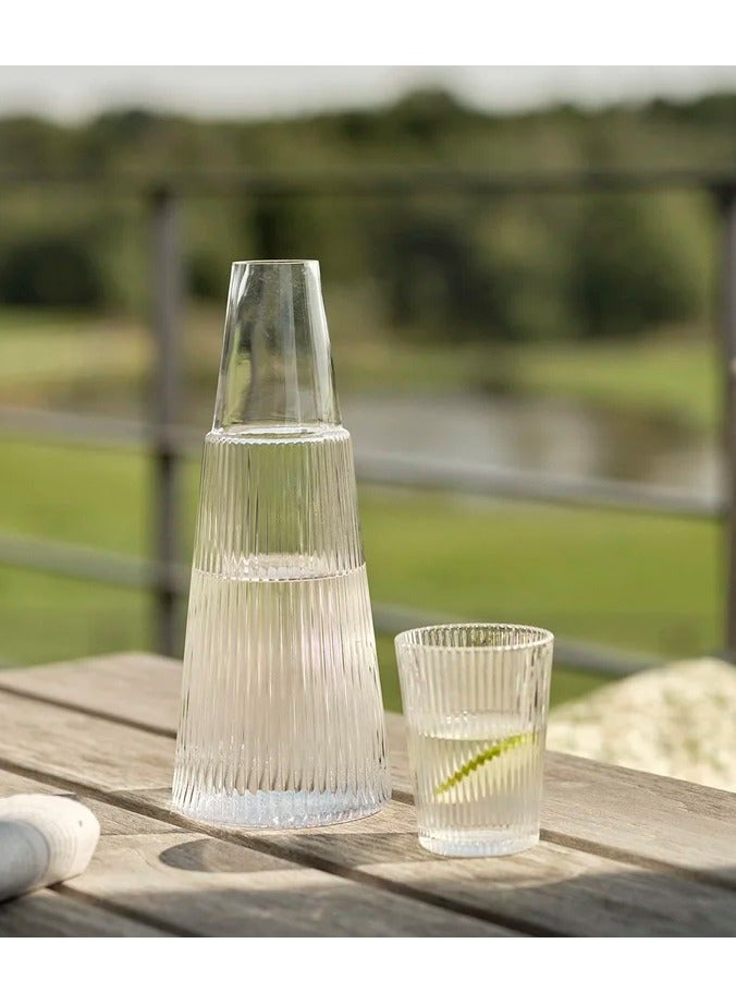 Water drinking vessel with a clear glass cup - Image 2