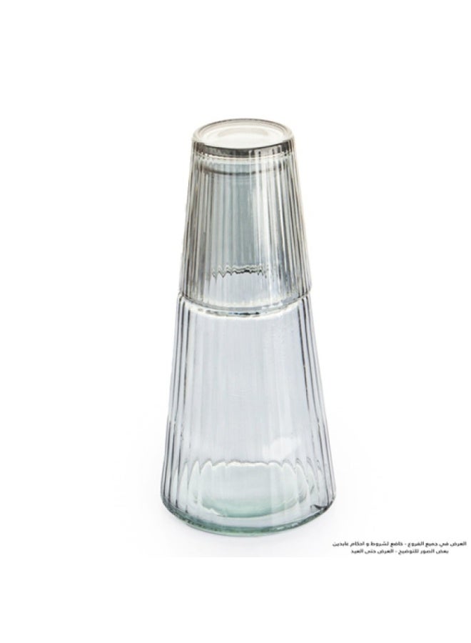 Water drinking vessel with a clear glass cup - Image 3