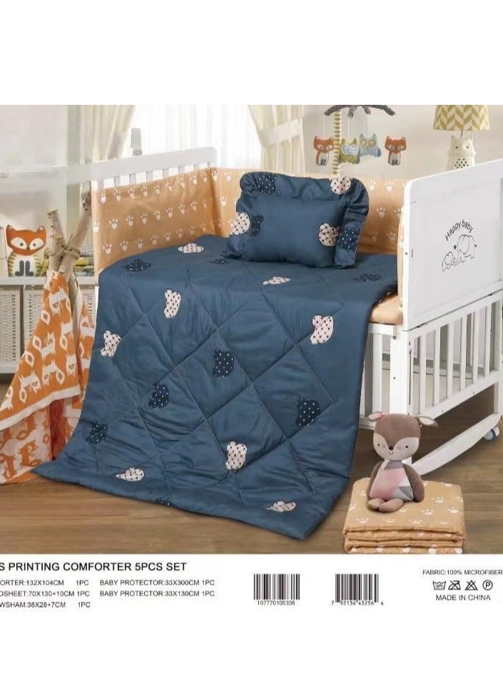 Children's bed railing mattress, 5 pieces, summer, to give your child comfort