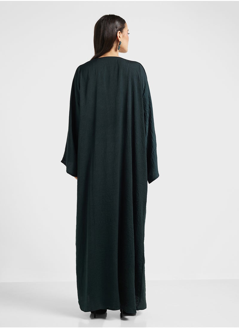 hayas closet Abaya with Inner Ruched Dress  - Image 2