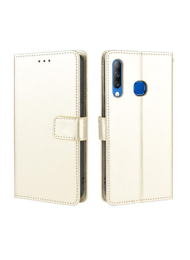 إيدويي جراب لهاتف Infinix Smart 3 Plus / X627 جراب جلدي أفقي بتصميم حصان كريزي ريترو، مع حامل وفتحات للبطاقات وإطار للصور - Image 1