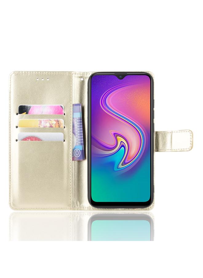 إيدويي جراب لهاتف Infinix Smart 3 Plus / X627 جراب جلدي أفقي بتصميم حصان كريزي ريترو، مع حامل وفتحات للبطاقات وإطار للصور - Image 5