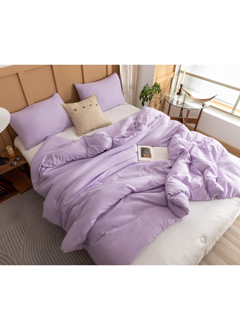 ROSGONIA ROSGONIA Lavender Comforter Set Queen 3pcs1 Boho Purple Comforter  2 Pillowcases All Season Soft Bedding Lightweight Bedspread Blanket Quilt 