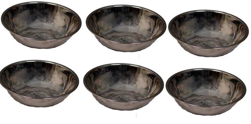 CORPORATE OVERSEAS SEE MORE DO MORE 6 PIES SOUCER Steel RAKABI Steel CHAI PYALI Tea SOUCER P - Image 1