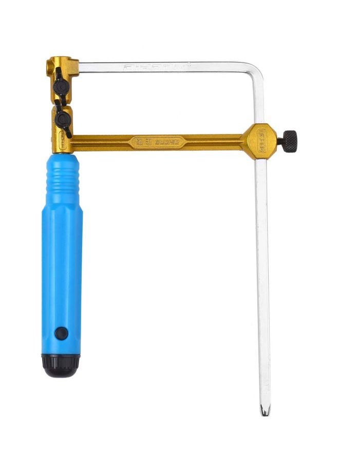 NIBEMINENT Adjustable U-Shaped Handsaw Blue/Gold/Silver  - Image 1