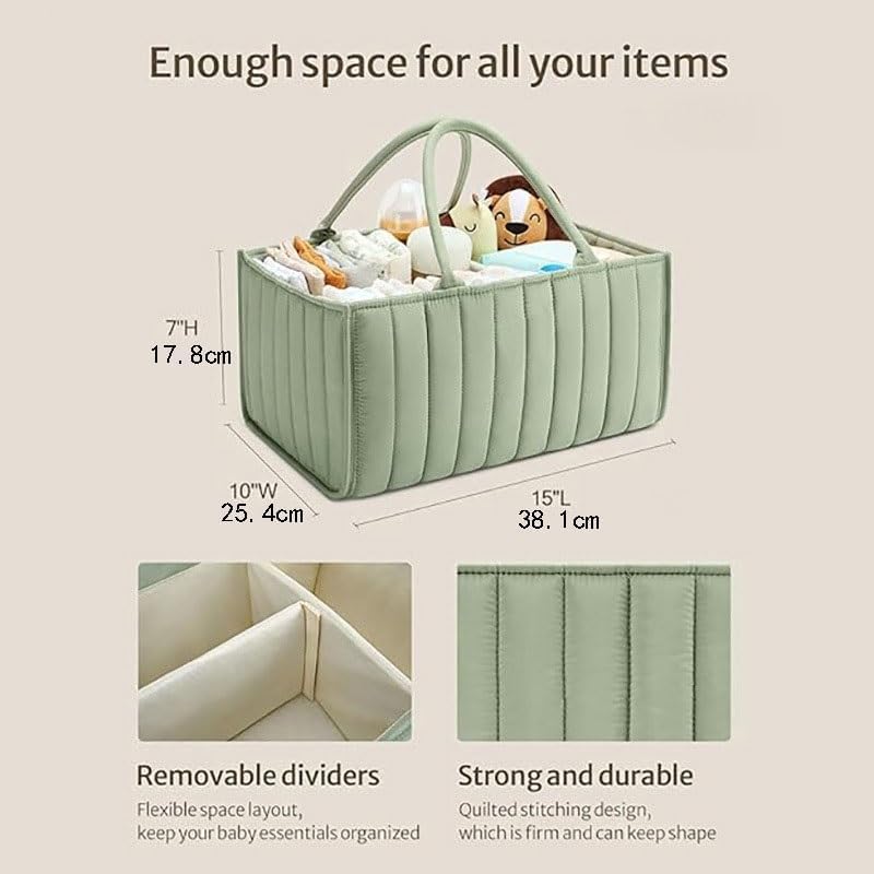 Winnies Diaper Caddy Bag for Smart Mothers Baby Diaper Caddy Organizers Baby Wipes Felt Storage, Nursery, Foldable and Portable (Grey & Red) - Image 2