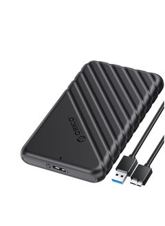 Orico 2.5 Inch External Hard Drive Enclosure USB 3.0 to SATA III for 7mm & 9.5mm SATA HDD SSD Tool Free [Support UASP] Black (25PW1-U3)  - Image 1