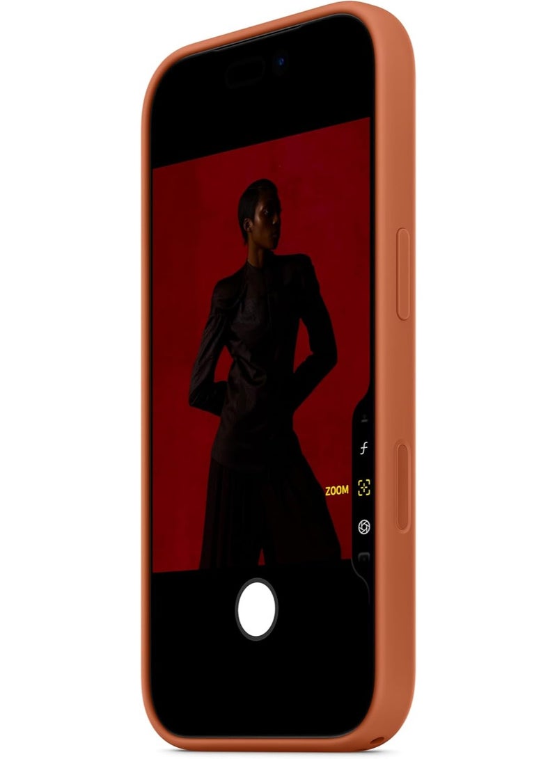 روفی جراب سيليكون ROFEE لجهاز iPhone 17 Pro مزود بخاصية MagSafe – TERRA COTTA ​​​​​​​ - Image 3