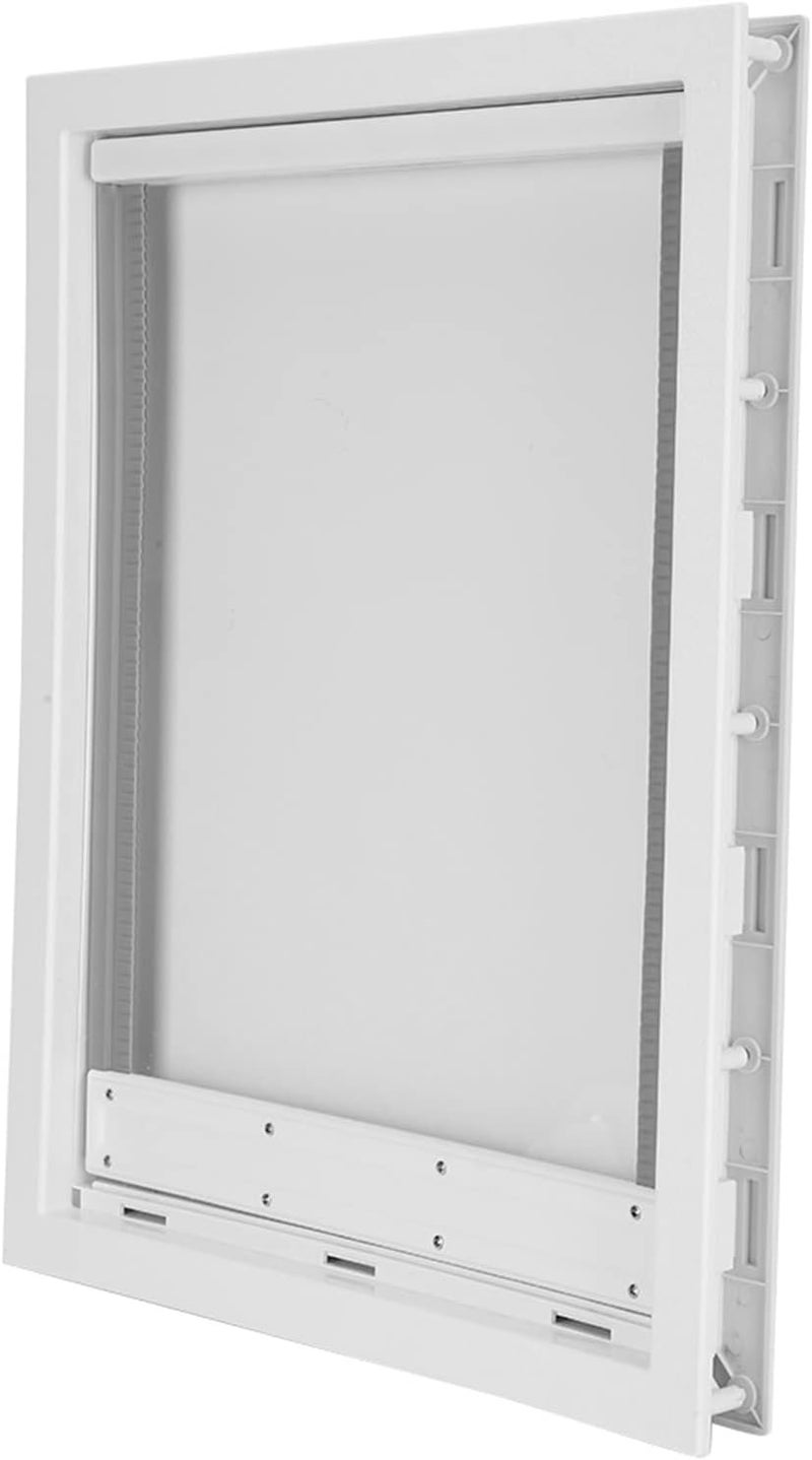 Largest Pet Door Easy Installation Dog Fence Magnetic Entry and Exit White, Wall Embedded Dog Door for Large Dogs, ABS Material (White) - Image 2