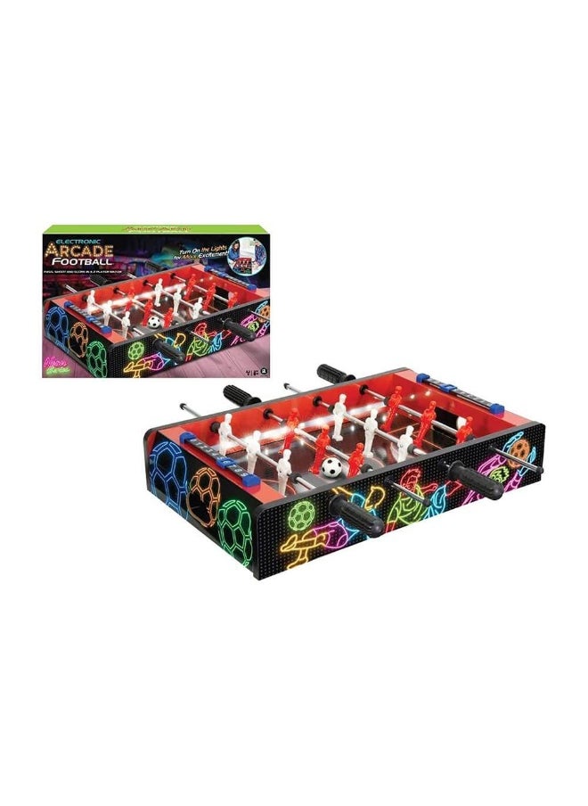 Merchant Ambassador Merchant Ambassador Electronic Arcade Neon Series Football Table Game (32 x 51 cm)  - Image 1
