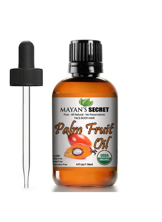 Mayan's Secret Mayan's Secret USDA CERTIFIED ORGANIC PALM FRUIT OIL/Refined/Undiluted Cold Pressed  - Image 1