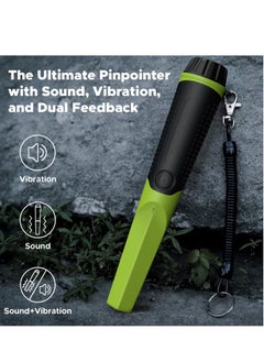 SYOSI Metal Detector Handheld Pin pointer Fully Waterproof 360° Search Pin Pointer Wand High Sensitivity Detectors Treasure Pinpointing Finder Probe Suitable for Adults & Kids (Green)  - Image 4
