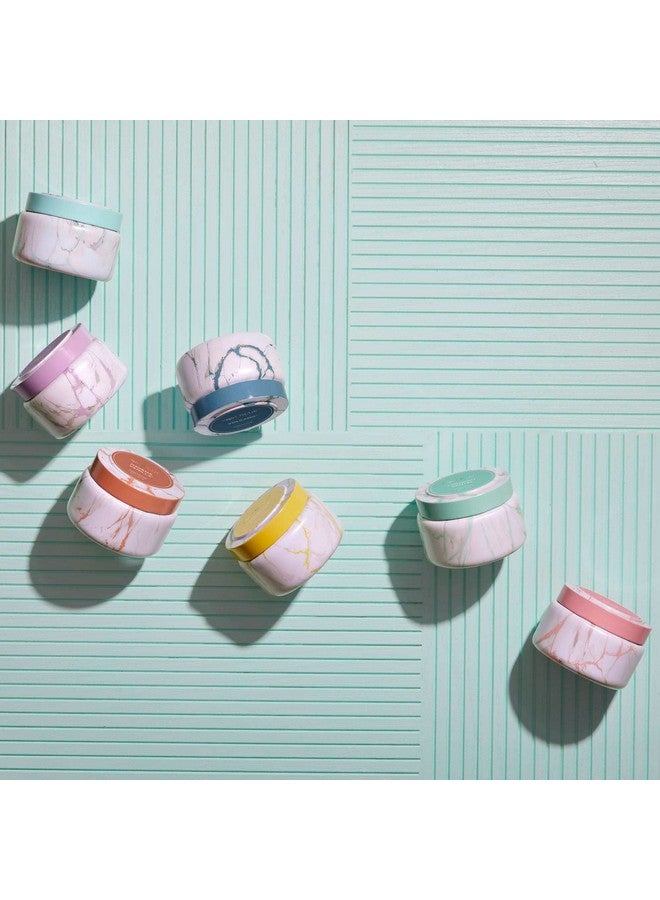 كابري بلو شموع كابري بلو - شموع سفر عصرية مطبوعة بالرخام في علبة معدنية - شموع فاخرة للمنزل معطرة - مزيج شموع الصويا - شموع تدوم طويلاً - شموع لطيفة - شموع برائحة البركان (8.5 أونصة) - Image 5