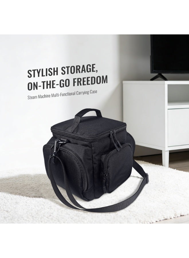 JYS Multifunctional carrying case for the Steam Deck, featuring a spacious design with multiple compartments to hold your console, controllers, power adapter, cables, memory cards and accessories—keeping everything neatly organised in a single portable case. Water-resistant and hard-wearing. - Image 2
