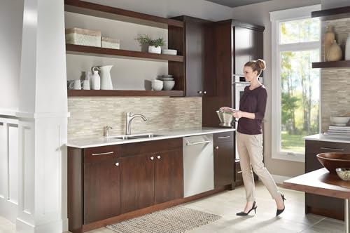 Moen S3948SRS Transitional Deck Mounted Kitchen Soap Dispenser with Above the Sink Refillable Bottle, Spot Resist Stainless - Image 2