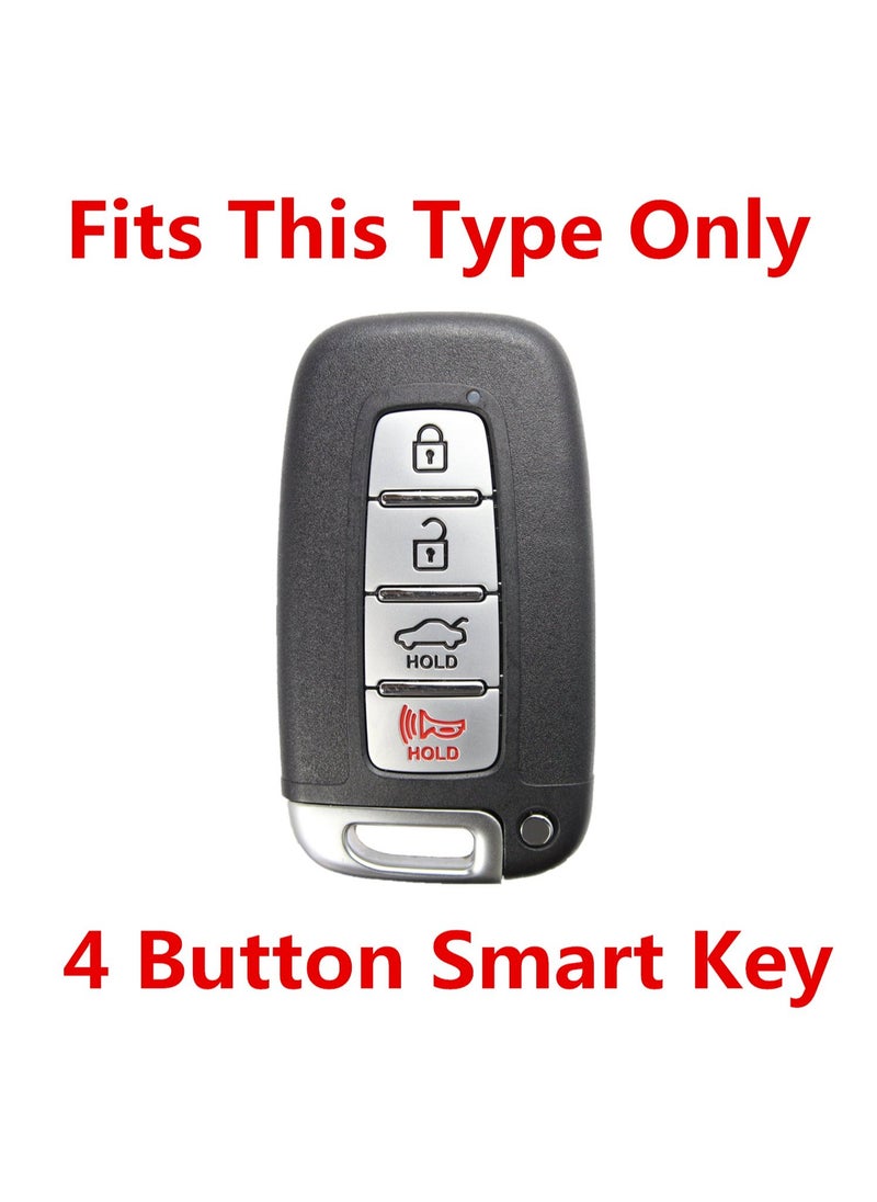 Service Zone Silicone Keyless Entry Remote Control Key Fob Cover Case protector For Hyundai Elantra GT Genesis Genesis Coupe Sonata Veloster Tucson Kia Optima Rio Forte Koup Soul Sportage  - Image 4