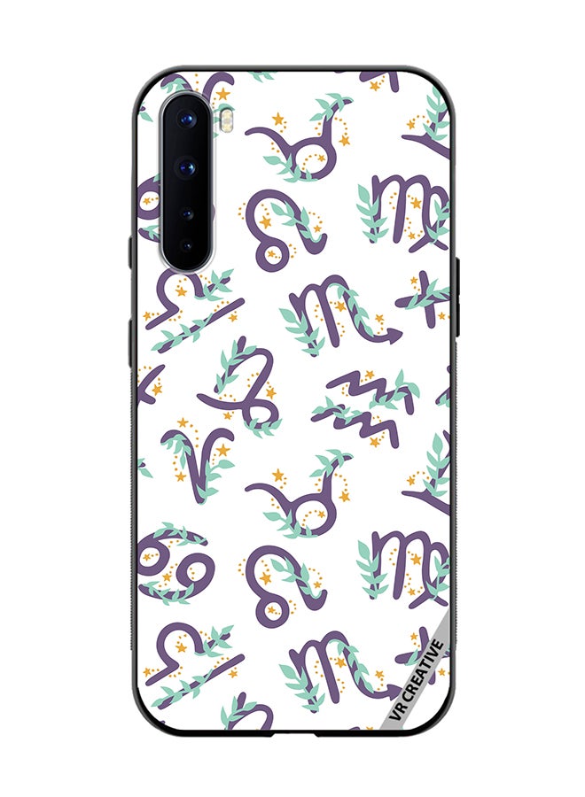VR CREATIVE Protective Case Cover For OnePlus Nord Cute Vector Pattern With Zodiac Sign Design Multicolour - Image 1