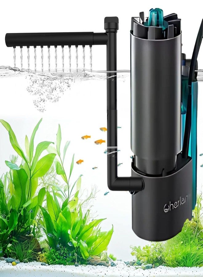 VAYINATO Cherlam 3W | 300L/Hr Aquarium Oil Film Processor with Waterfall Design | Silent Fish Tank Filter for Oxygenation, Circulation & Crystal Clear Water - Image 1