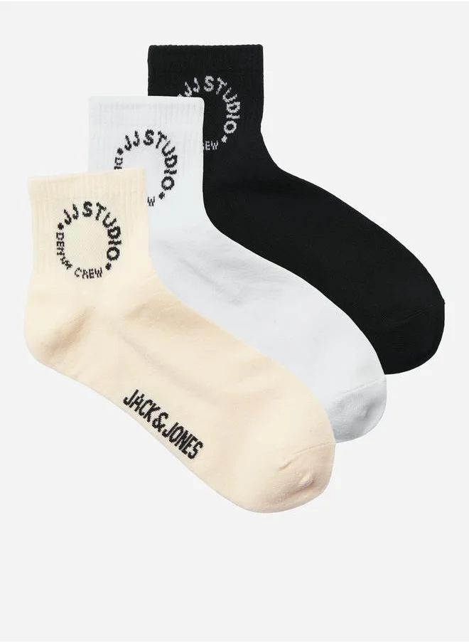 JACK & JONES Set of 3 - Ankle Tennis Socks