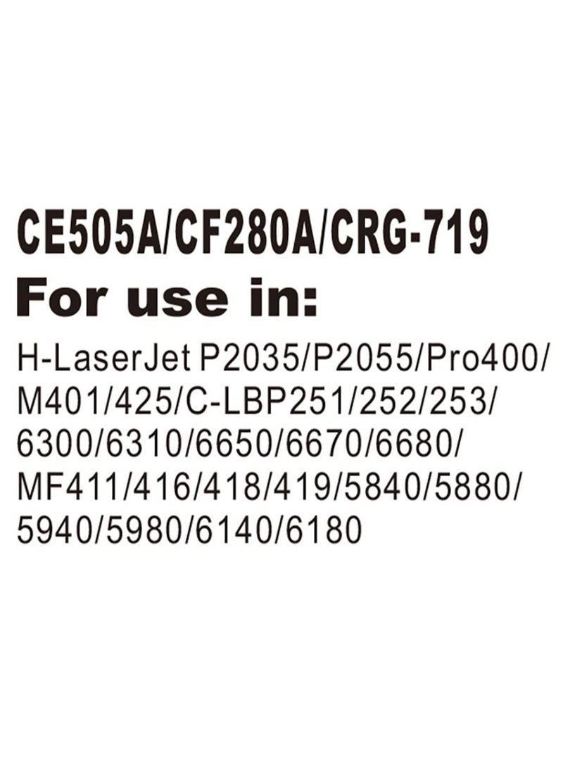 أم كيه إس - حبر طابعه (05A) CE505A متوافق مع الطابعات HP Laserjet 2035 / HP Laserjet 2055 - Image 1