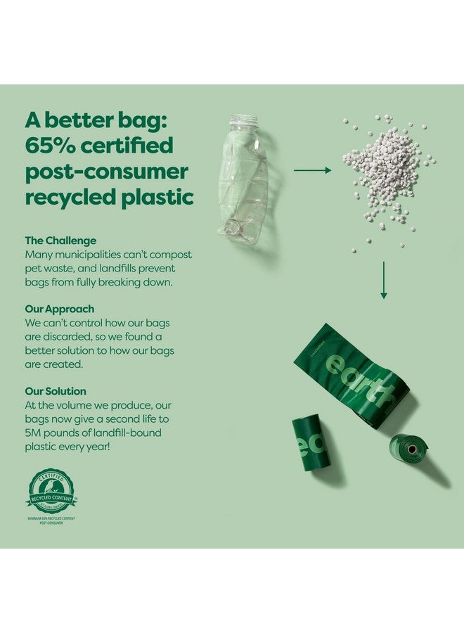 إيرث ريتد حامل أكياس فضلات الكلاب المعتمد على الأرض مع أكياس، متين ومضمون ضد التسرب، برائحة اللافندر، موزع واحد و900 كيس - Image 2