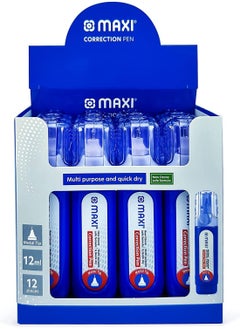 Maxi 12-Piece Metal Tip Correction Pen 12ml Content  - Image 1