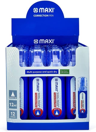 12-Piece Metal Tip Correction Pen 12ml Content - pzsku/Z11AE2779D1FB411DA6B6Z/45/_/1649400000/7cd53c42-9de8-472f-b3e7-73e32baf7515