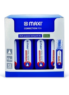 Maxi 12-Piece Metal Tip Correction Pen 12ml Content  - Image 2