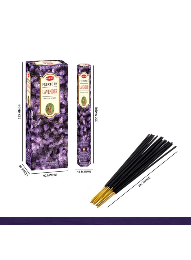 HEM Precious Lavender Incense Sticks | Agarbatti for Home Freshness | Handcrafted & Low Smoke | Burns 35-40 Minutes | Approx. 120 Sticks - Image 3