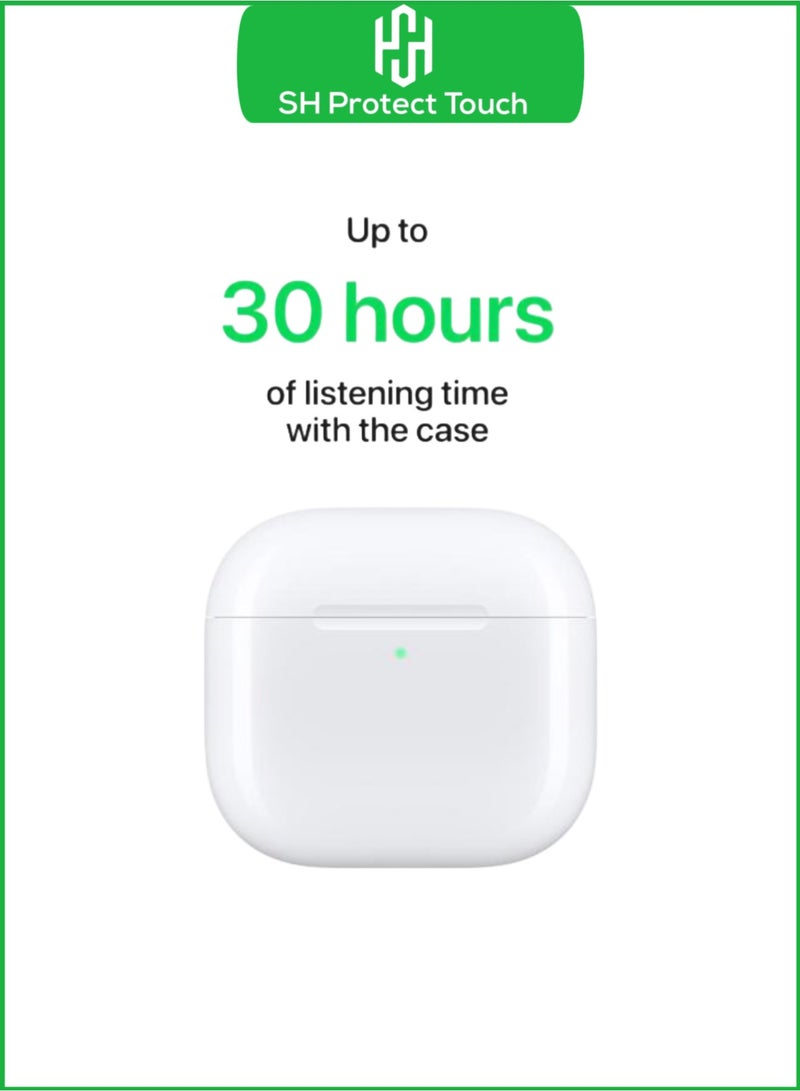 SH PROTECT TOUCH Wireless  Bluetooth Headphones Earbuds-4 , Personalized Audio, Transparency Mode, USB-C Charging Case , Wireless Charging with Case  + lanyard loop - Image 3