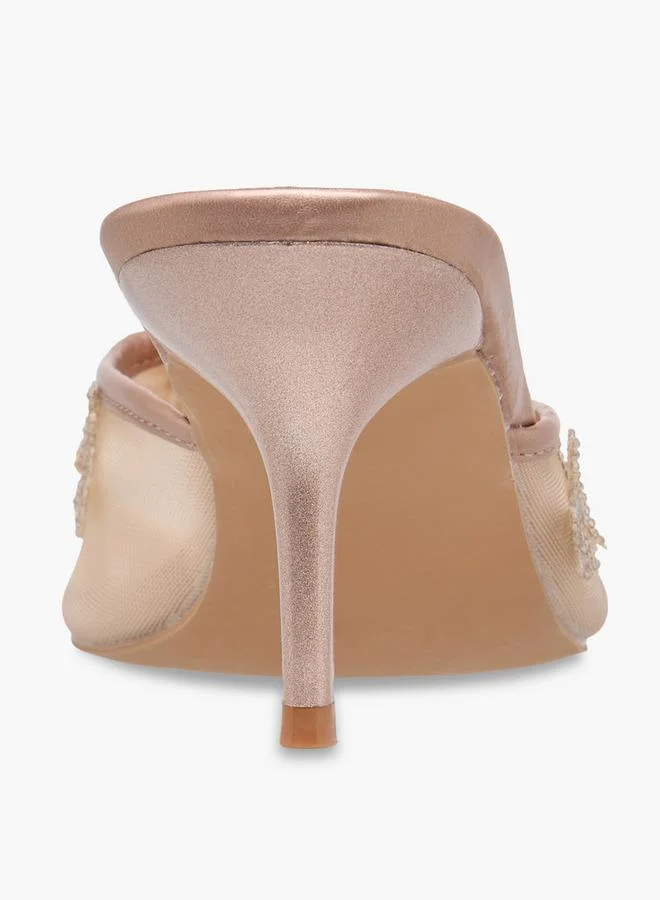 Flora Bella By Shoexpress ROSE GOLD Women Kitten Heel for Women | Best Price UAE