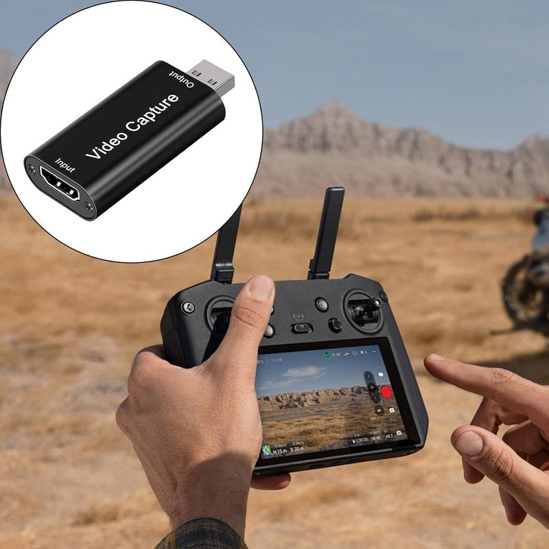 بطاقة التقاط الفيديو بدقة 1080P ومعدل 30 هرتز وتحويل رقمي، تتصل بمنافذ USB2.0 وتُستخدم لتسجيل الفيديو على أجهزة HDTV، مناسبة لأجهزة الكمبيوتر واللابتوب. - Image 3