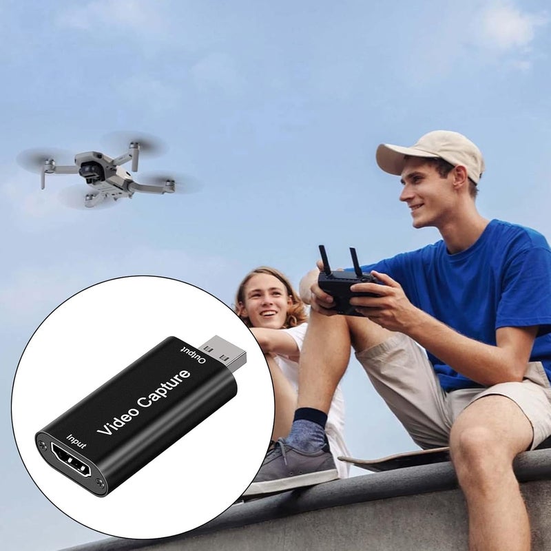 بطاقة التقاط الفيديو بدقة 1080P ومعدل 30 هرتز وتحويل رقمي، تتصل بمنافذ USB2.0 وتُستخدم لتسجيل الفيديو على أجهزة HDTV، مناسبة لأجهزة الكمبيوتر واللابتوب. - Image 5