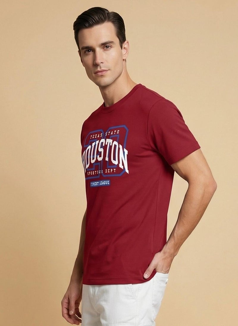 Nobero Regular Fit Printed T-shirt for Men - Image 2