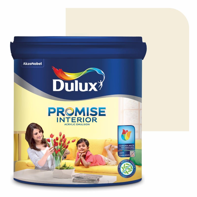 Dulux Promise Interior Emulsion Paint (1L, Linwood Beach) | Wall paint with Chroma Brite Technology for brighter longer-lasting colors | Rich finish | Anti-chalk | Water-based | 3-year warranty - Image 4