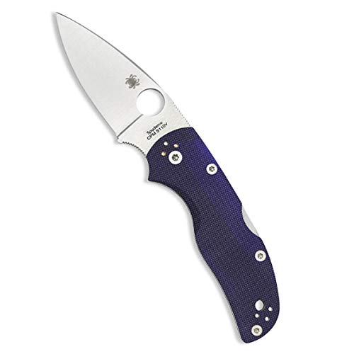 Spyderco Native 5 Signature Knife with 2.95" CPM S110V Steel Blade and Dark Blue G-10 Handle - PlainEdge - C41GPDBL5 - Image 1