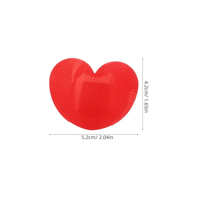 50 Heart Shaped Adhesive Bandages 52x42mm Breathable First Aid Patches Portable Wound Care - Image 3